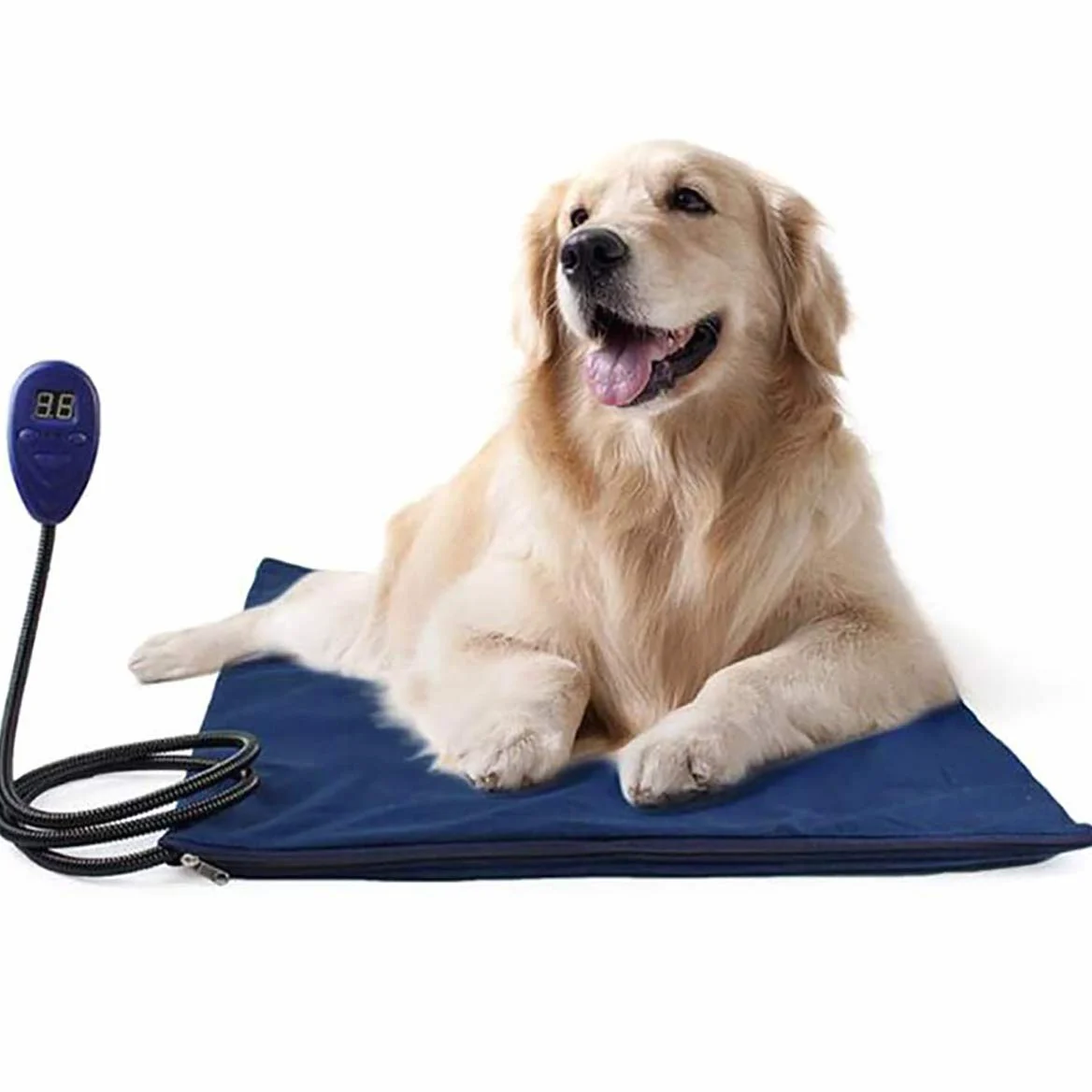 SagaSave - Cuscino riscaldante per animali domestici, temperatura costante 25-55 gradi, per cani, gatti, impermeabile, rivestimento rimovibile, per neonati, cani anziani, gattini, 40 cm x 30 cm