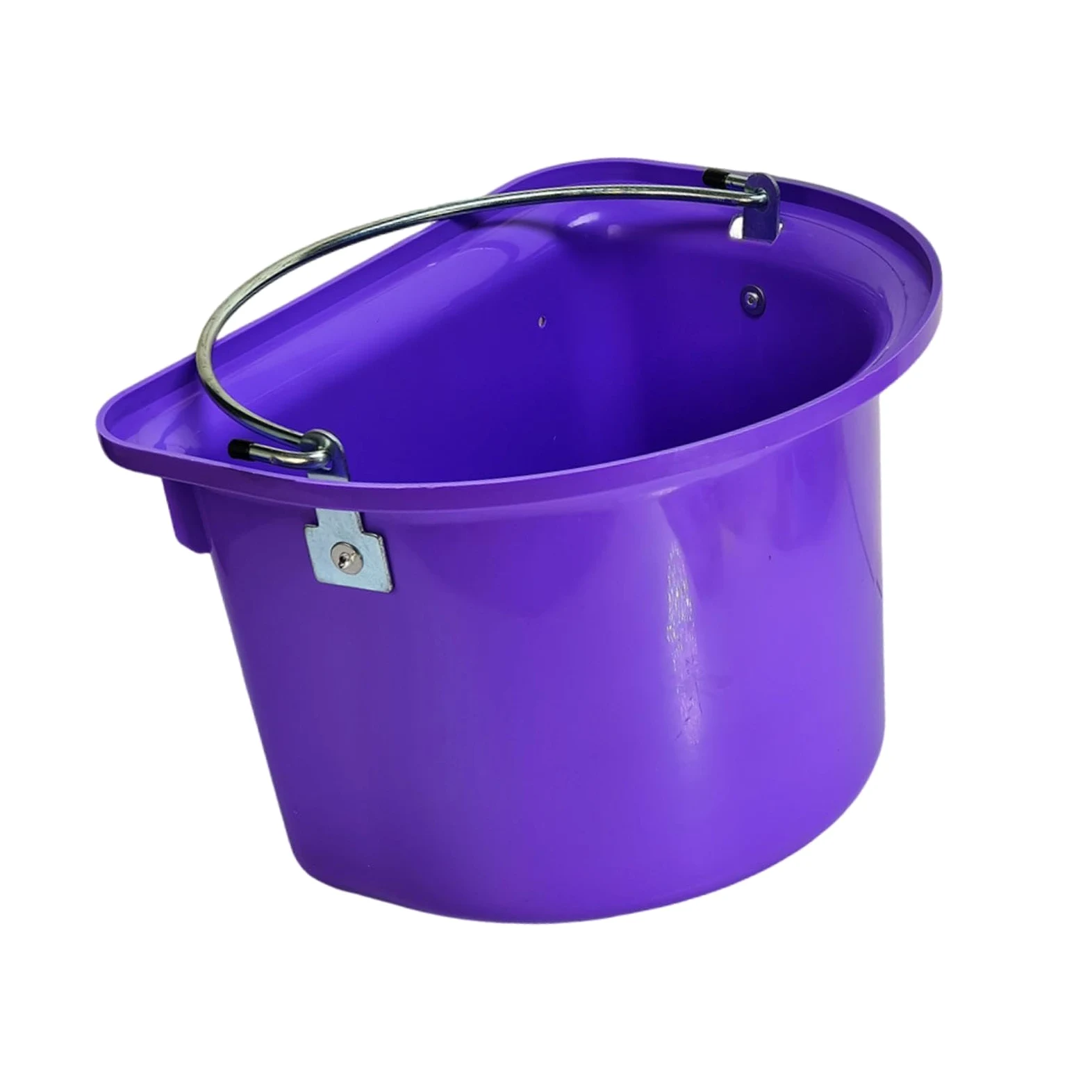 Mangiatoia per Cavalli, Secchio per Mangime, Contenitore per Mangime, Secchio per Acqua, Materiale Metallico PP Resistente all'Usura, Facile da Pu