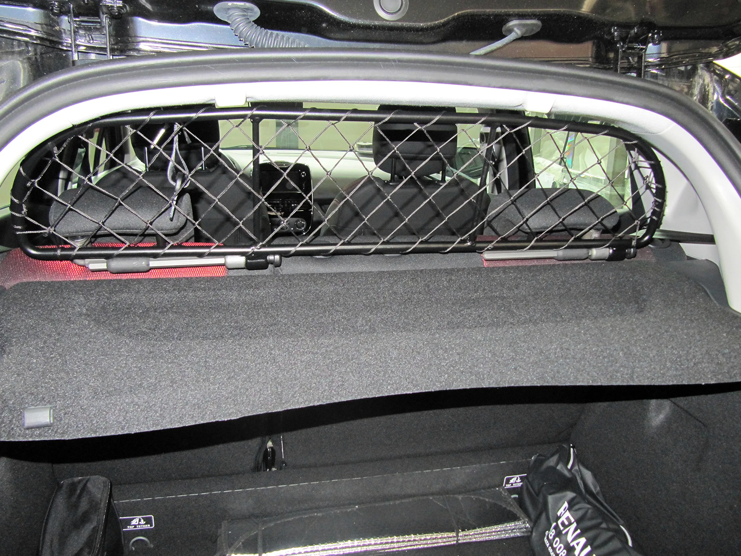 ERGOTECH Divisorio Griglia Rete Divisoria per Renault Clio (2012-2019) RDA65-XXS, per Trasporto Cani e Bagagli