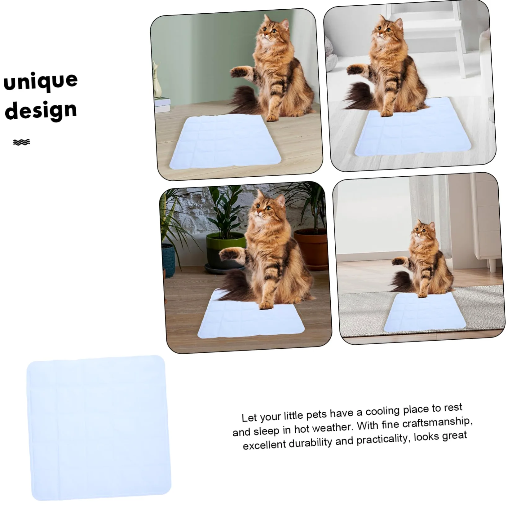 Tappetino Rinfrescante per Cane Autorefrescante Pvc Leggero | Festa Estiva, per Gatto e Cane, Facile da Spostare, Pratico e Confortevole, Uso in Estate e Caldo