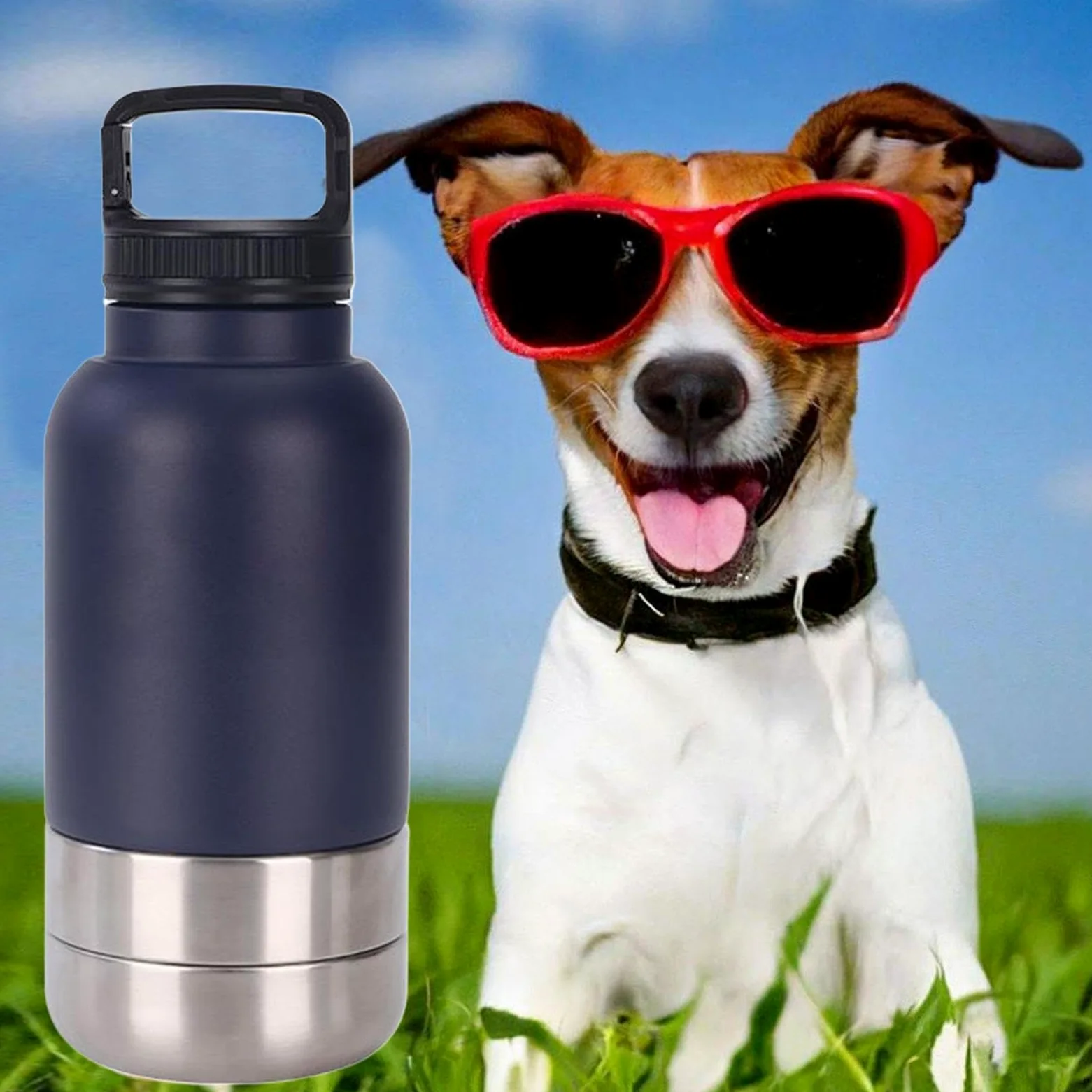 Borraccia Portatile Per Cani Dispenser D'Acqua Per Animali Domestici Da | Borraccia Antigoccia Cuccioli Viaggi Campeggio Escursioni Passeggiate All'Aperto Picnic Dormitorio