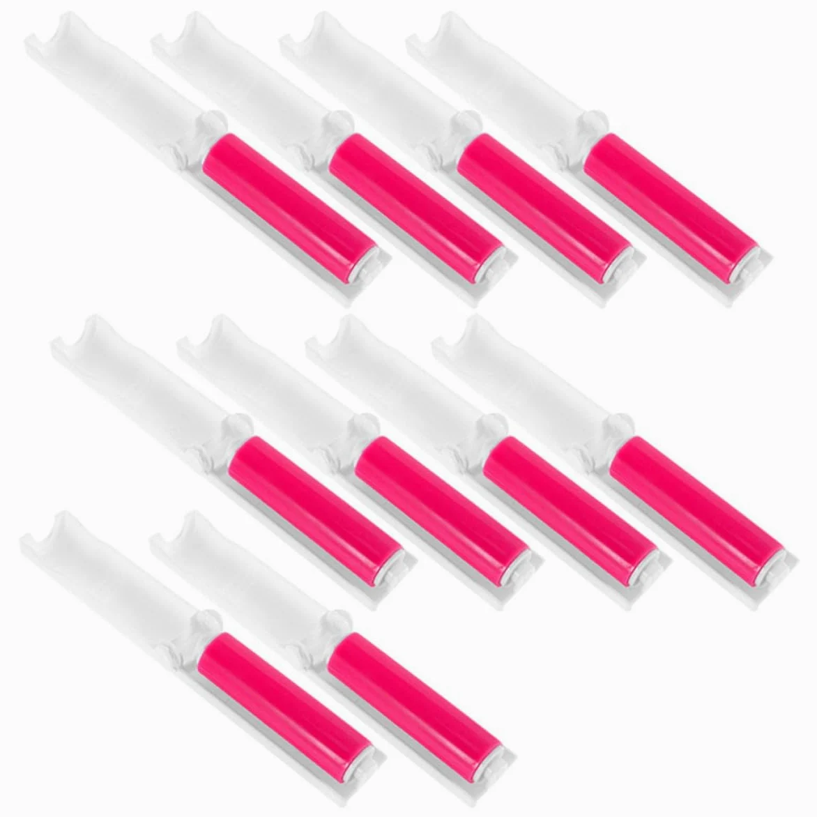 Rullo Adesivo Levapelucchi 20 Pezzi Mini Portatile per Peli Animali Domestici, Riutilizzabile e Lavabile in Plastico per Pulizia Quotidiana