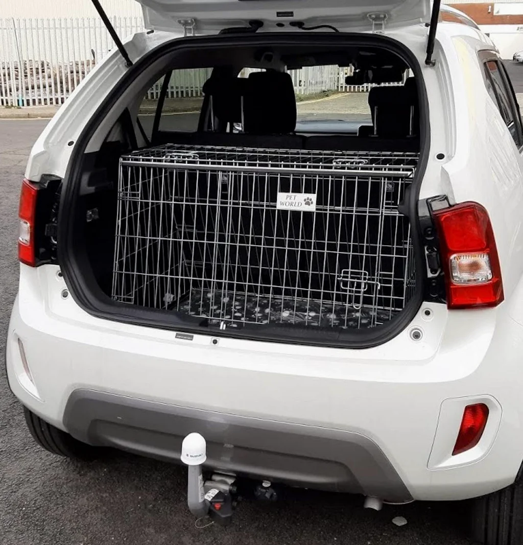 PET WORLD Suzuki Ignis Dog Puppy Pet inclinato trasporto di addestramento di viaggio auto cassa, gabbia,