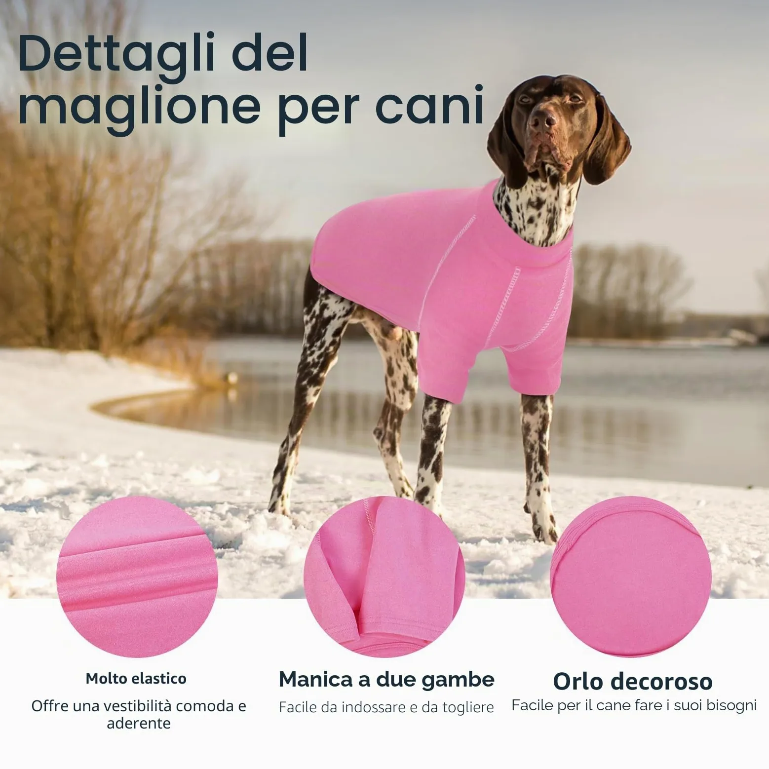 IECOii Maglione per cani di taglia grande, XXXXL, per cani di taglia XL, per cani di taglia XL, per cani di taglia XL, per cani di Natale, doberman, alano, rosa, 4XL