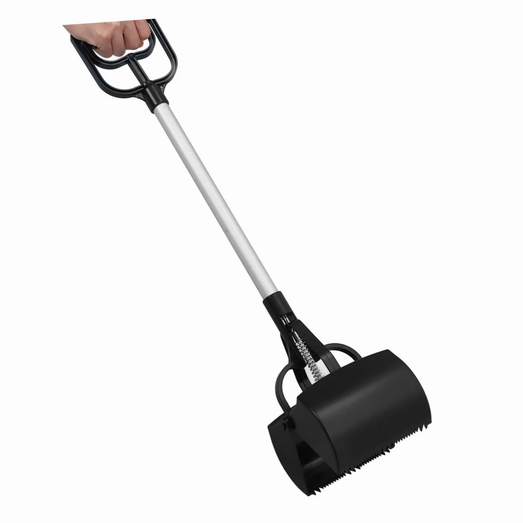 POPETPOP 1pezzi Raccoglitore Escrementi Animali Domestici Manico Lungo Paletta per Feci di Cane e Pinza per Escrementi di Gatto Strumento Portatile per Pulizia