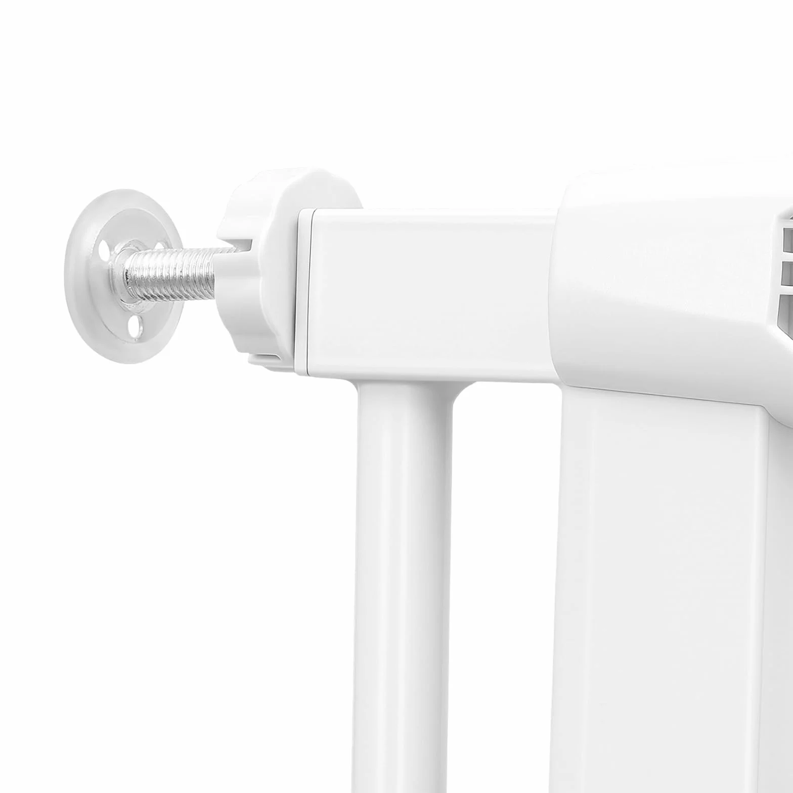 Cancelletto per Gatti 150cm Porta Extra Alta, Porta Senza Fori per Animali Domestici, Cancelletto Estendibile per Gatti, Regolabile 76-85cm, Distanza Tra Aste 3.5cm, Apertura Porta 180°