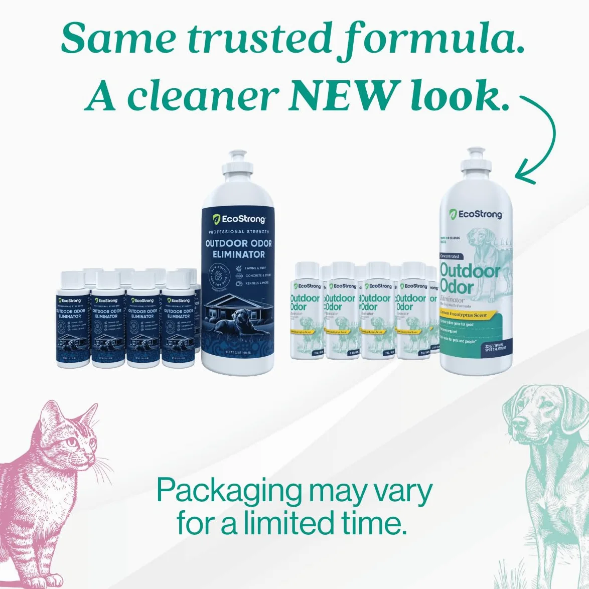 Eliminatore di odori per esterni, detergente enzimatico per l'urina del cane, potente deodorante per animali domestici, gatti, animali, forza professionale per cortile, tappeto erboso, canili, patii,