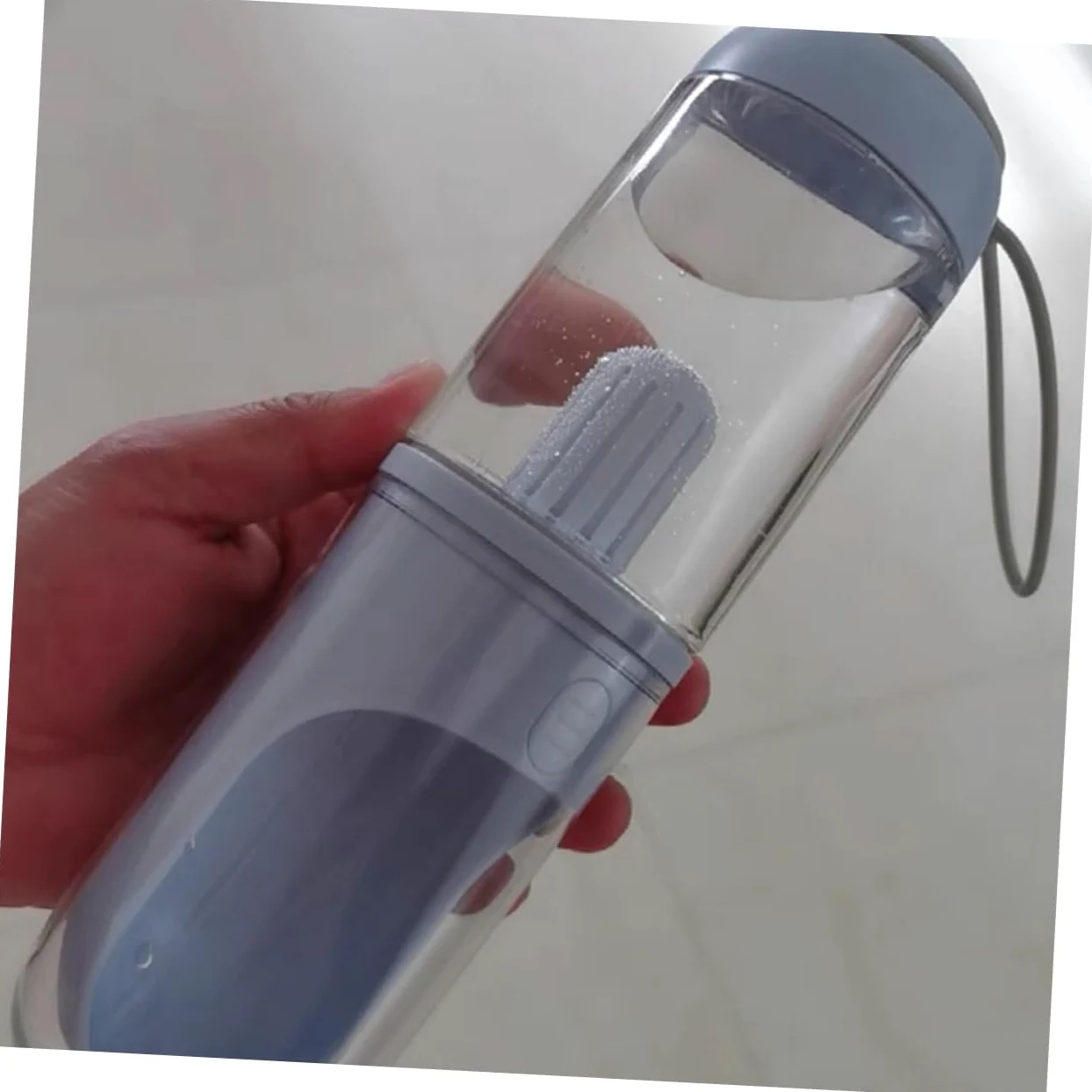 ERINGOGO Borraccia per Cani e Gatti 330ml, Portatile da Viaggio, ABS PC Silicone, Operazione Mano, Antipolvere, per Uscite