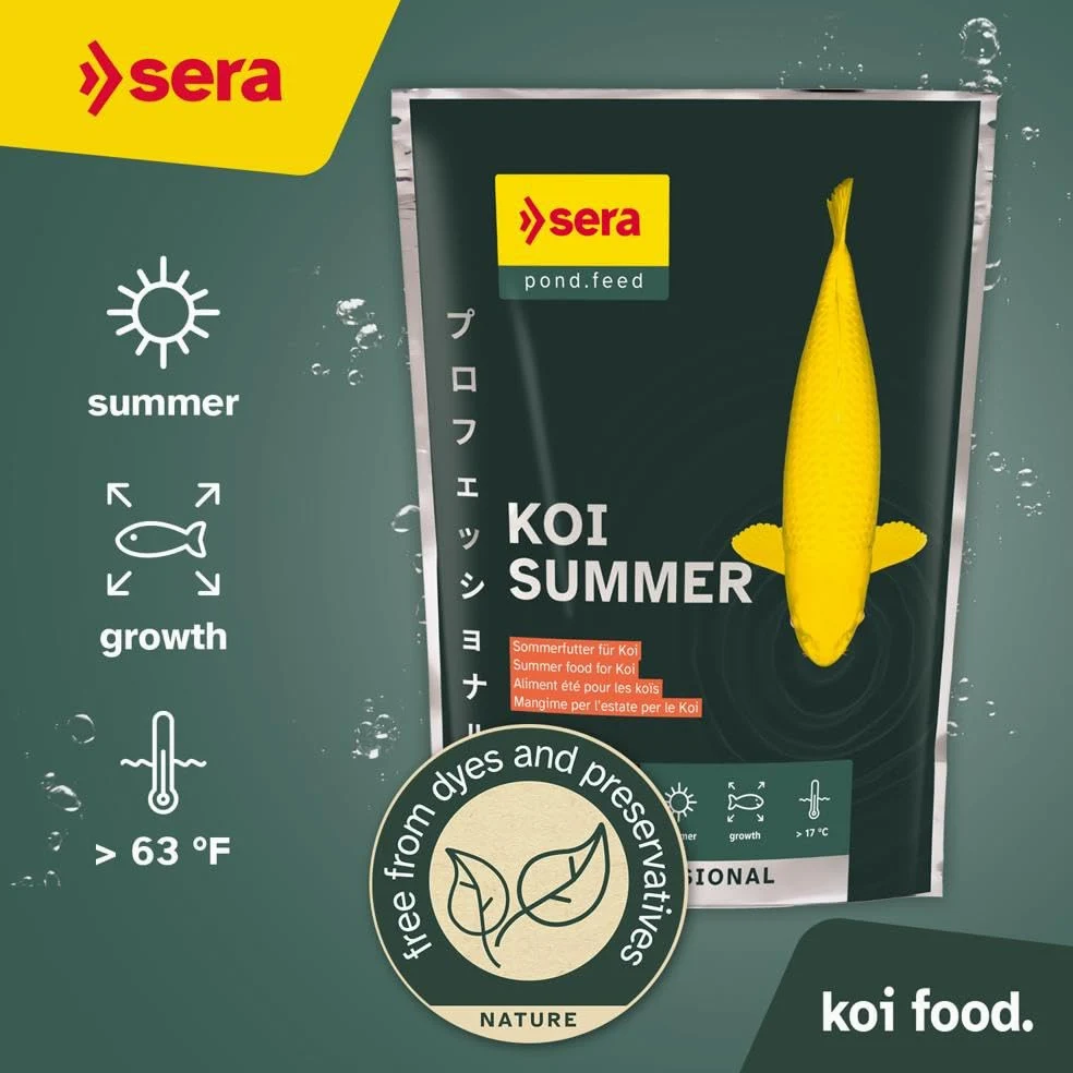 sera koi professional summer 2,2 kg | mangime per Koi 2.200 g | per temperature calde | ottimale contenuto di sostanze nutritive