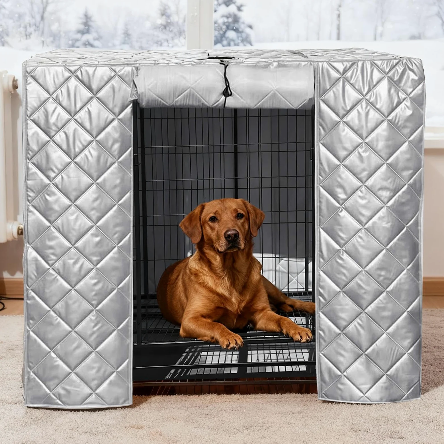 Copertura Gabbia Per Cani,Impermeabile e Antivento per Animali Domestici | Copertura Isolata Per Canile - Per Esterno Giardino Terrazza Cortile Balcone