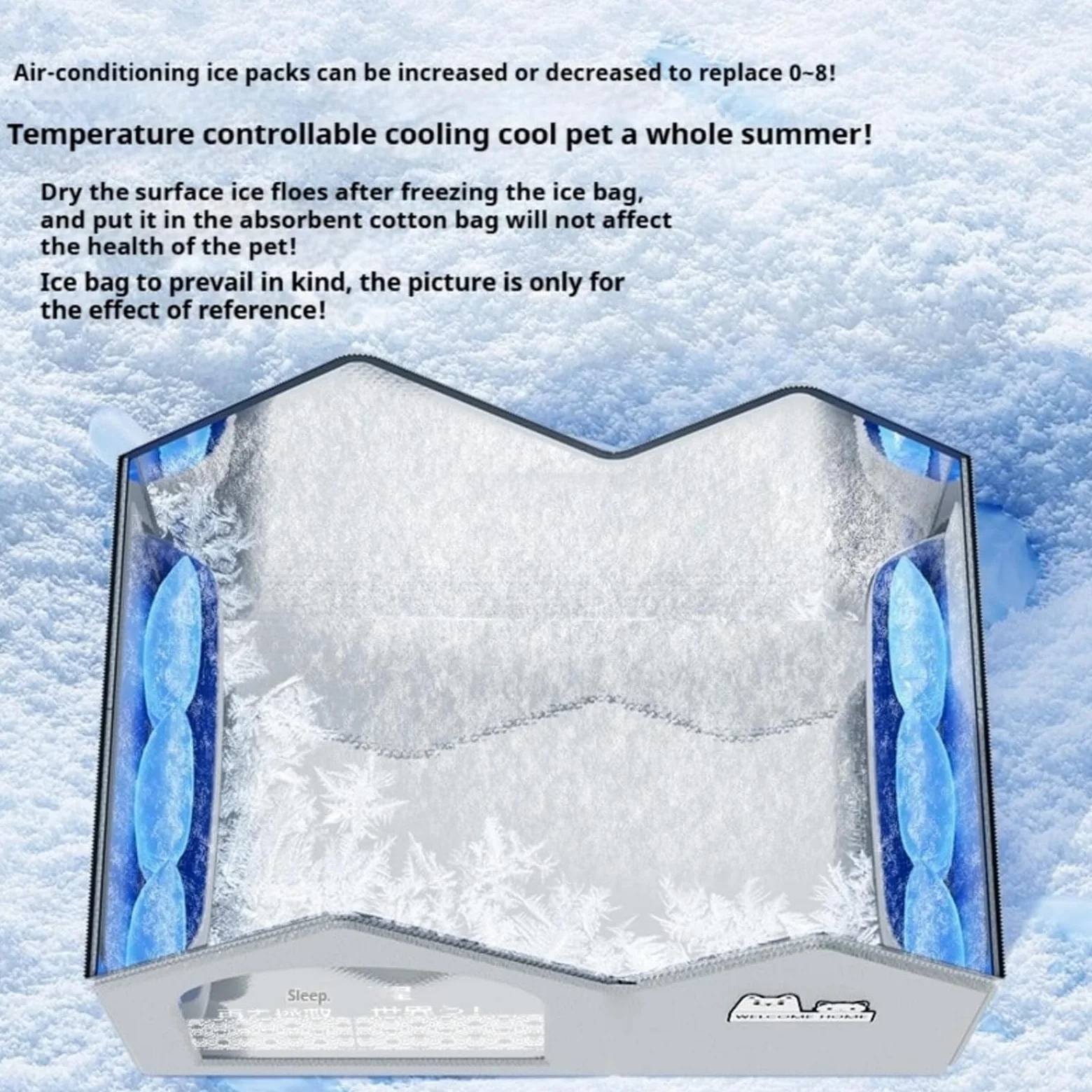 Cuccia Refrigerante per Cani | Casetta Refrigerante per Gatti, 10 Confezioni di Ghiaccio Incluse, Impermeabile e di Grandi Dimensioni, Cuccia per cani e gatti da esterno (Doppio superiore, XL)