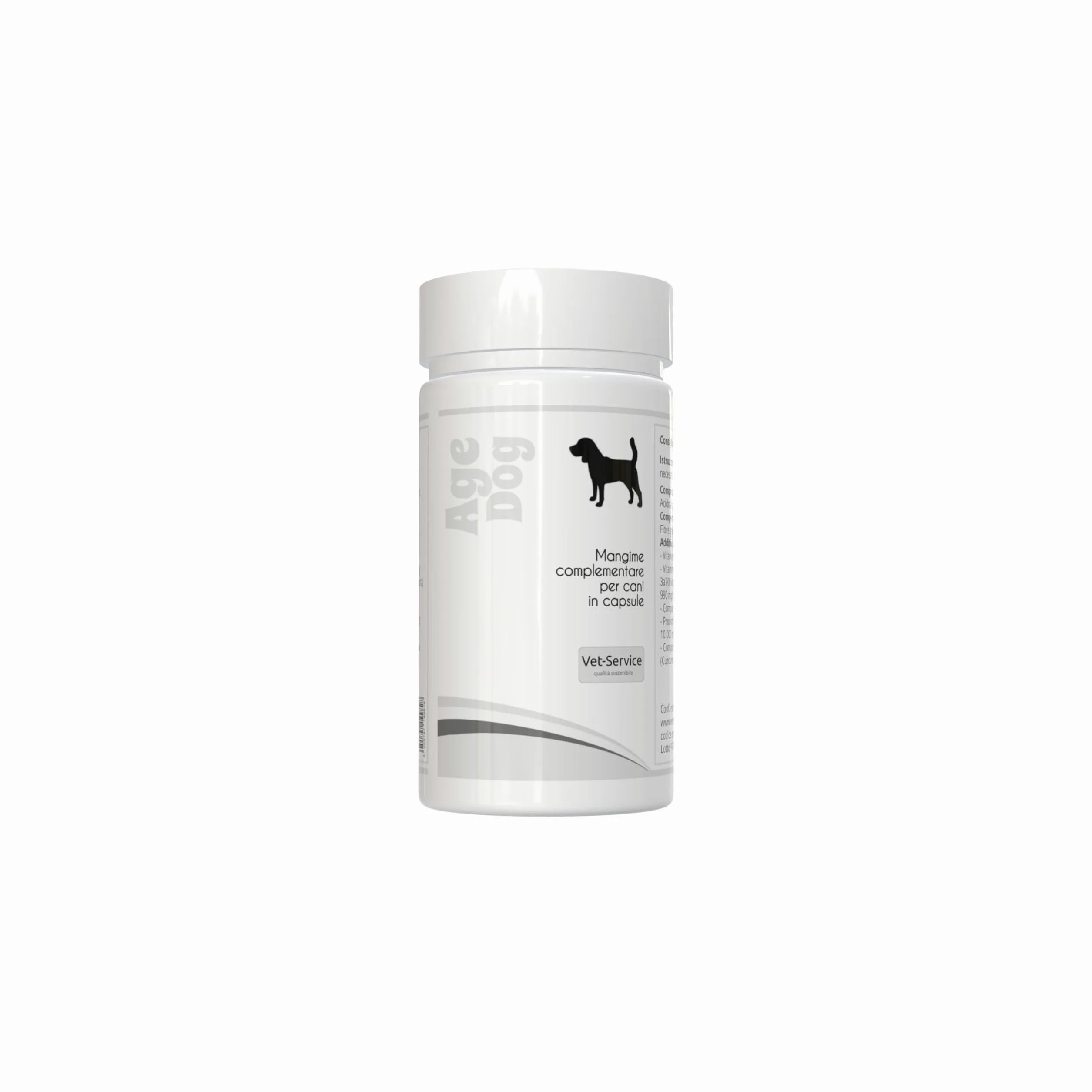Age-Dog | 240 cps | anti-Ossidante ed anti-Invecchiamento | Integratore per cani in capsule | Contrasta l'Invecchiamento Cerebrale, i Radicali Liberi e l'Ossidazione Cellulare