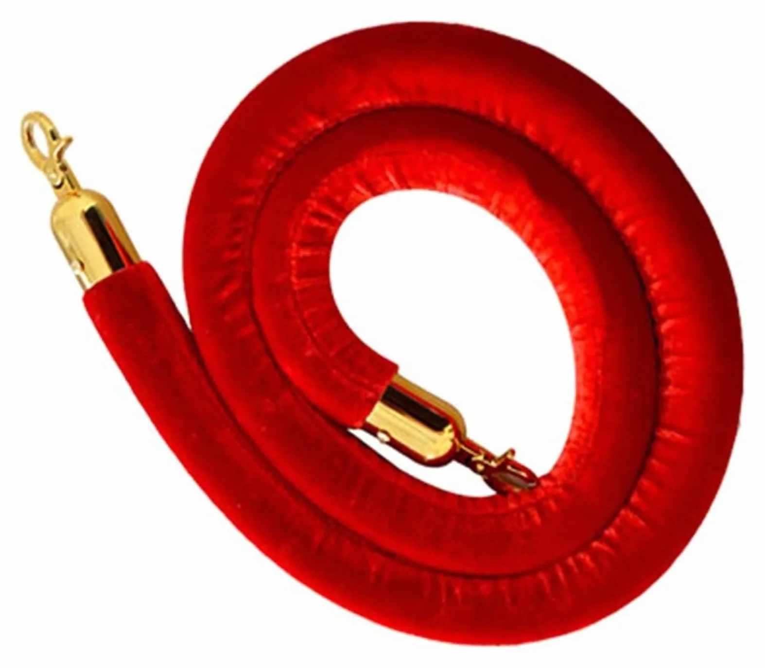 Generico Rete di Sicurezza per carichi Pesanti in Corda di Iuta, Protezione per Bambini, Corda per Code in Velluto con Ganci Lucidi - 300 cm (9,8 Piedi) Paletto sospeso per Il Controllo della Folla i