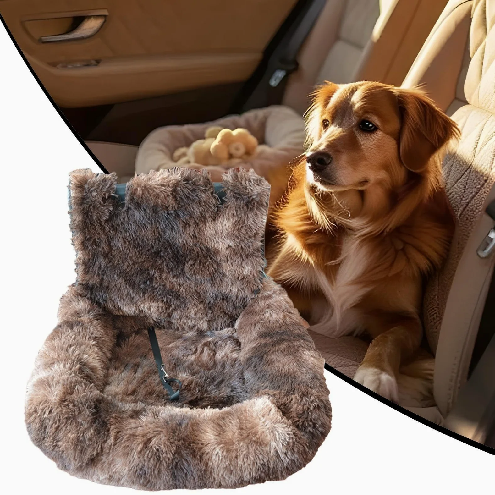 Sedile Auto Cani Cuscino Lavabile Auto Viaggio | Rialzo Morbido Da Auto Per Cani Cuccioli Camion Strada Vacanze Pendolarismo Campeggio Avventure Visite Veterinarie