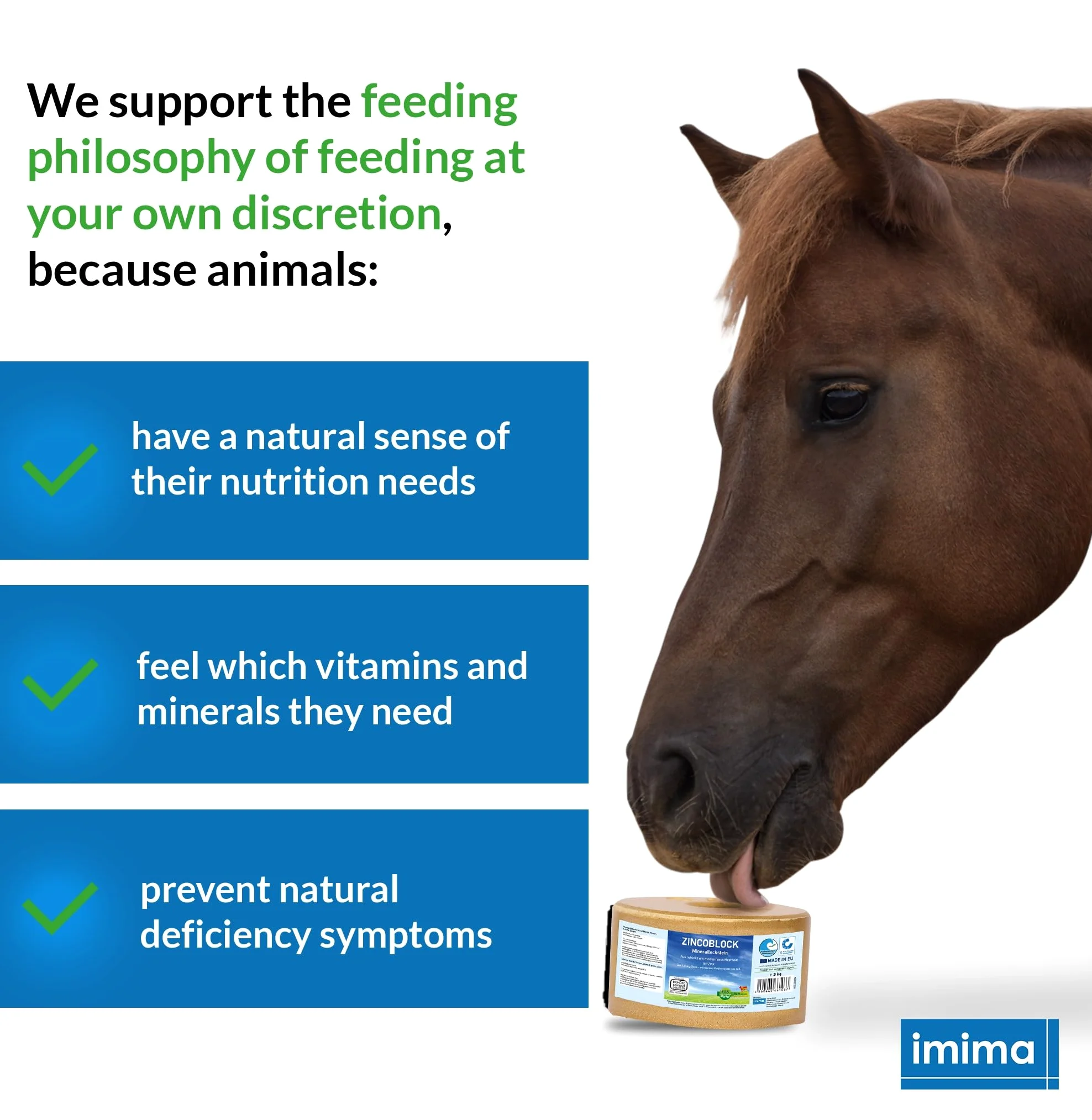 Mineral Lick Horse MultiVitamin BRONCHIAL Salt Lick Set 4 x 3kg - Pietre per leccare il sale per cavalli, pecore, capre, selvaggina e bovini - pietra minerale per leccare il sale