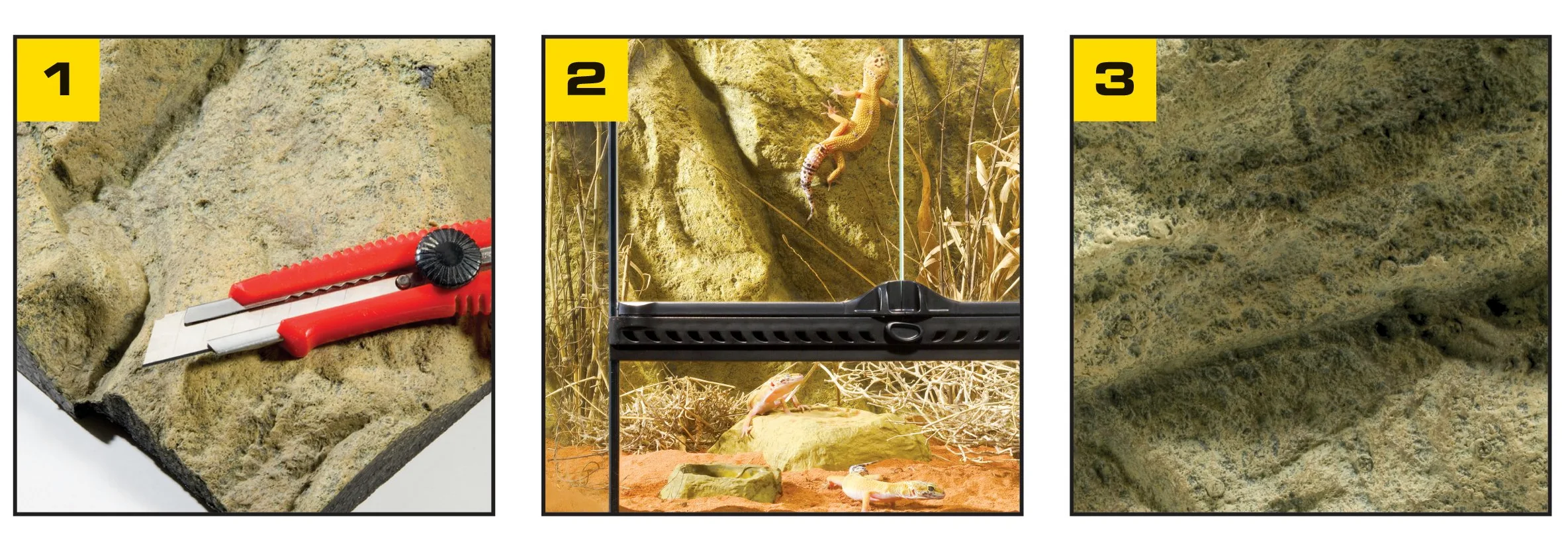 Exo Terra Pt2961 Steinmotivrück Muro Terrari 60 X Cm