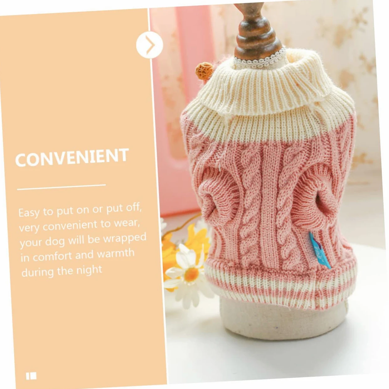 BESPORTBLE 5pezzi Maglione per Cani e Gatti Abbigliamento Caldo per Autunno e Inverno Maglione Carino con Disegni Cartoon Comfort e Stile per Tuo Animale Domestico