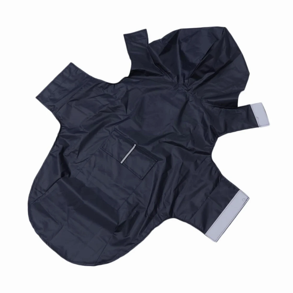 Sosoport 2pezzi Cappotto Riflettente Per Cani Di Grandi Mantellina Antipioggia Con Cappuccio e Design Nero