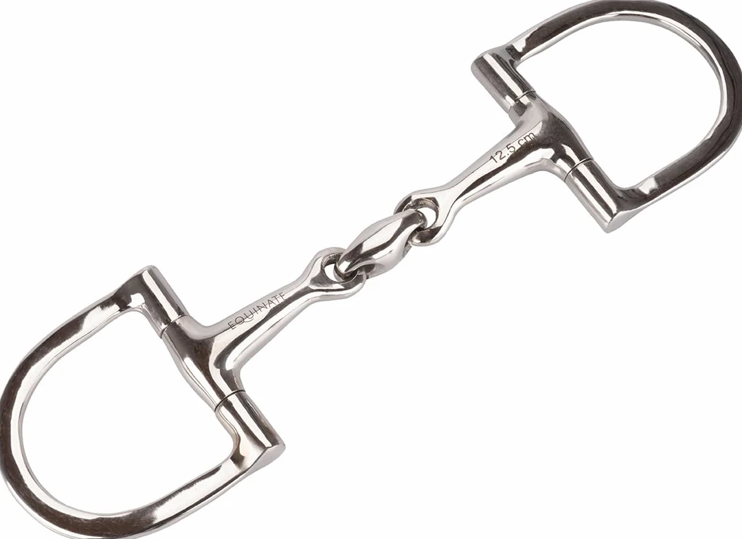 Equinate Anello a D in acciaio inox, 16 mm, doppia rottura, 11,5 cm, dentatura anatomica e delicata con azione delicata, indicazione delle dimensioni incise al laser