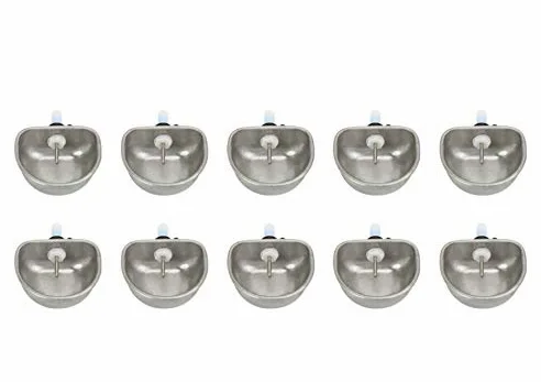 AMONIDA 10pcs Ciotola per Acqua per capezzolo di Coniglio, AntiGraffio per Allevamento di Conigli, Acqua Potabile, Ciotola per Acqua, Alimentazione per Coniglio Domestico, per Allevamen