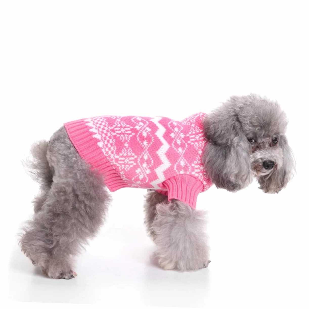 BESPORTBLE 3 Pz Maglione Collo Alto Maglioncini Cane Maglioni Cane Maglione di Gatto Costume da per la Festa di Natale Maglione per Cani Vestiti Invernali per Animali Domestici Rosa