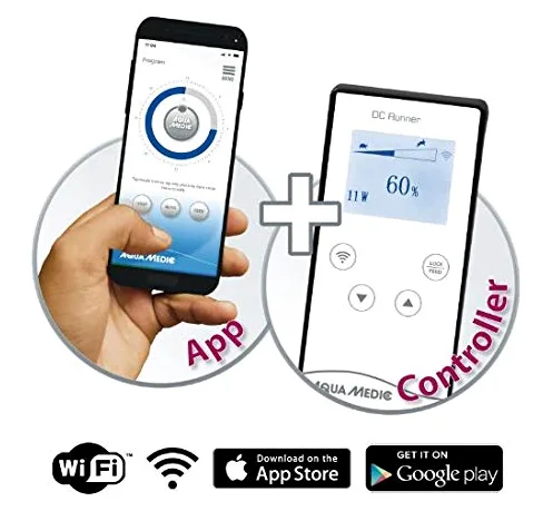 Aqua Medic DC Runner 1.3 Pompa universale regolabile per acquari, controllo tramite app o controller