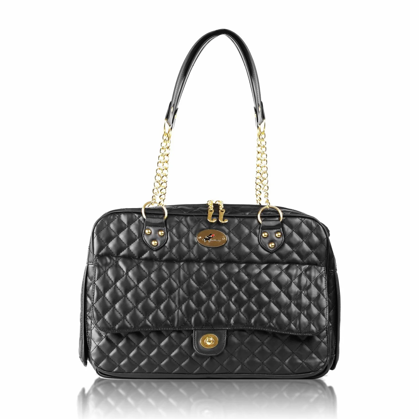 trasportino per cani, per gatti, borsa per trasporto di cane e gatto, fino a 4,5 kg, 40 x 18 x 28 cm, GB012BK