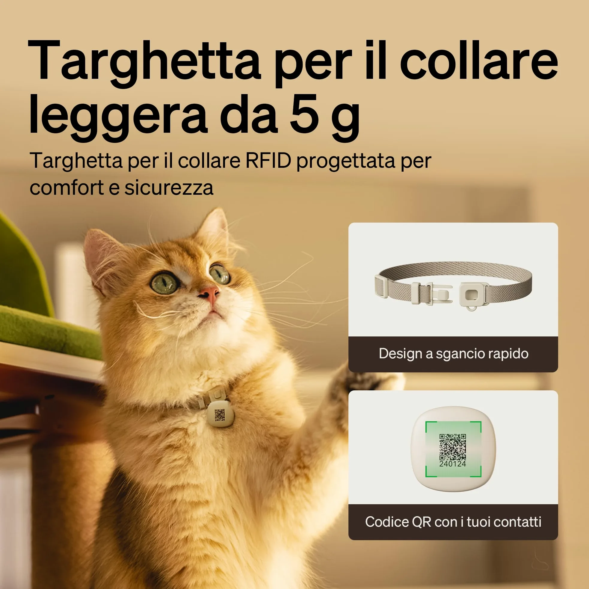 PETLIBRO Distributore automatico di cibo per gatti RFID 5G Wi-Fi, distributore automatico di cibo per gatti con sensore Collar, distributore automatico per gatti con app, 1-10 pasti, 3L, nero