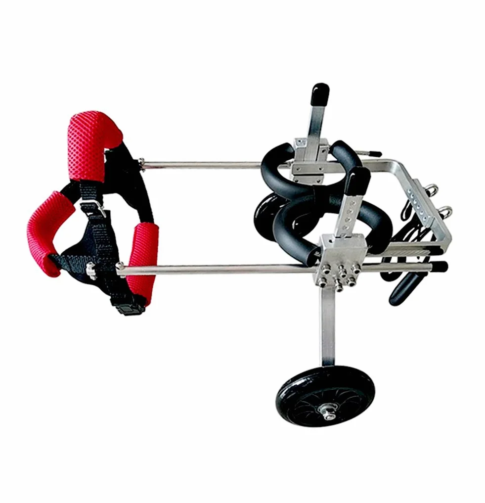 Carrello per Cani, Passeggino per Zampe Posteriori, Sedia a Rotelle per Animali Domestici per Piedi Posteriori, Portatori di Handicap/Paralisi/Disabili, 5-15 kg