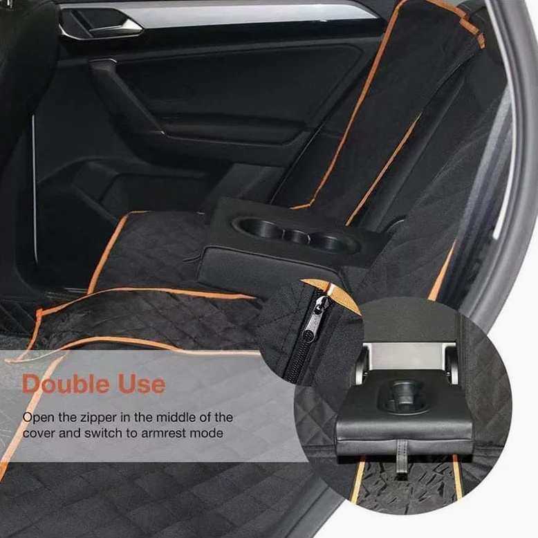 Telo Macchina Coprisedile Auto per Cani per Nissan Micra (2017+),Coprisedili Posteriore per Cani Impermeabile Antiscivolo, Protezione per Sedile per Animali Accessori