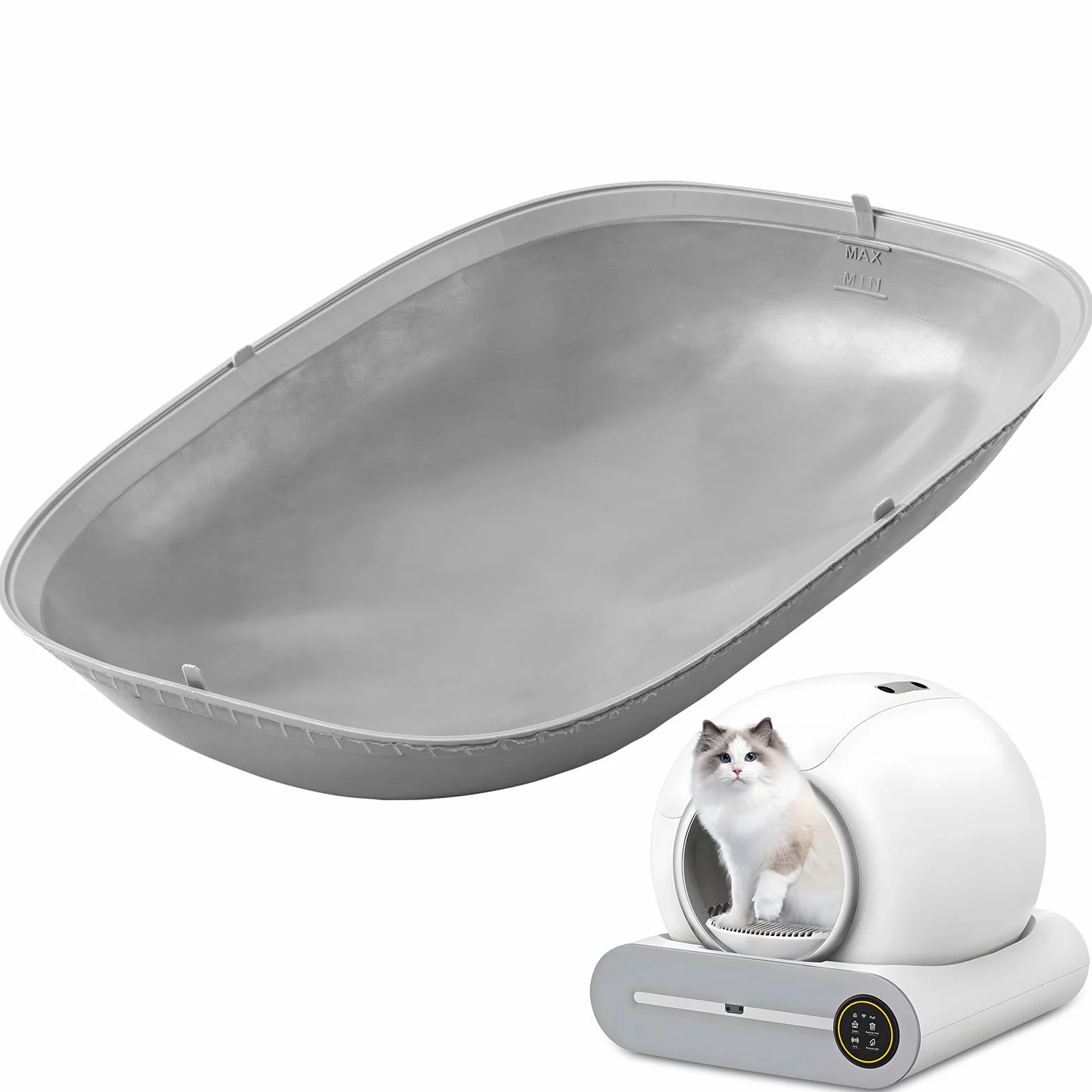 Silicone Tappetino Lettiera Gatto, Tappetino Igienico per Gatti Impermeabile Antiscivolo, Può Essere Utilizzato Come Sostituto del Pavimento in Silicone Autopulente per Lettiere per Gatti