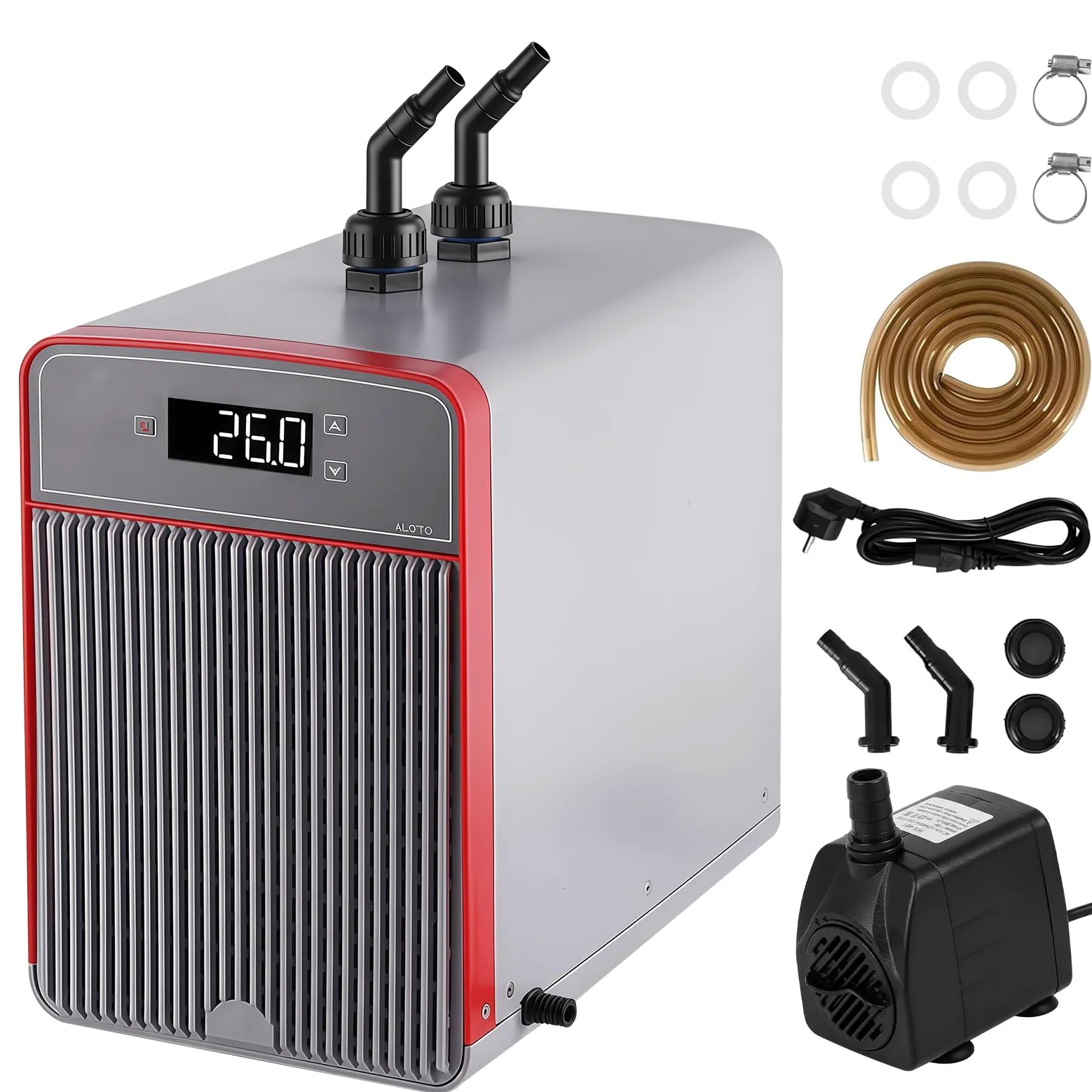 Refrigeratore Acquario 160L, Refrigeratore per Acquario D'acqua Serbatoio di Pesce Refrigeratore Speciale Design Silenzioso Compressore di Refrigerazione per Acquari, Meduse, Piante D'acqua