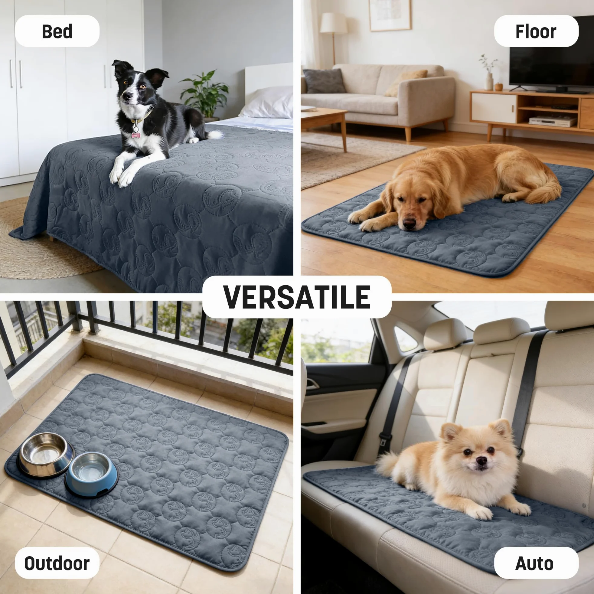 Coperta impermeabile per cani, copridivano lavabile per animali domestici, tappetino di protezione per mobili antiscivolo, 203 x 152 cm