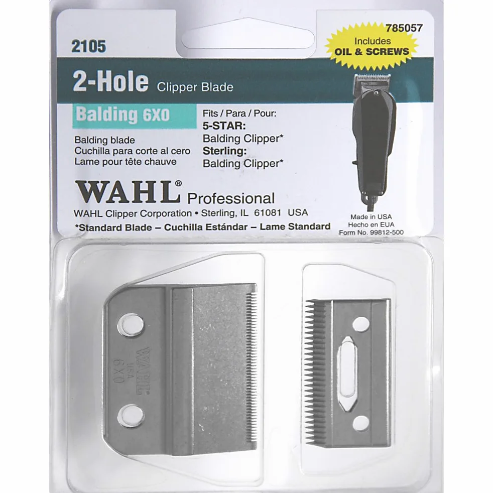 Wahl - Set di lame di ricambio per rasoio, 0,4 mm, originali