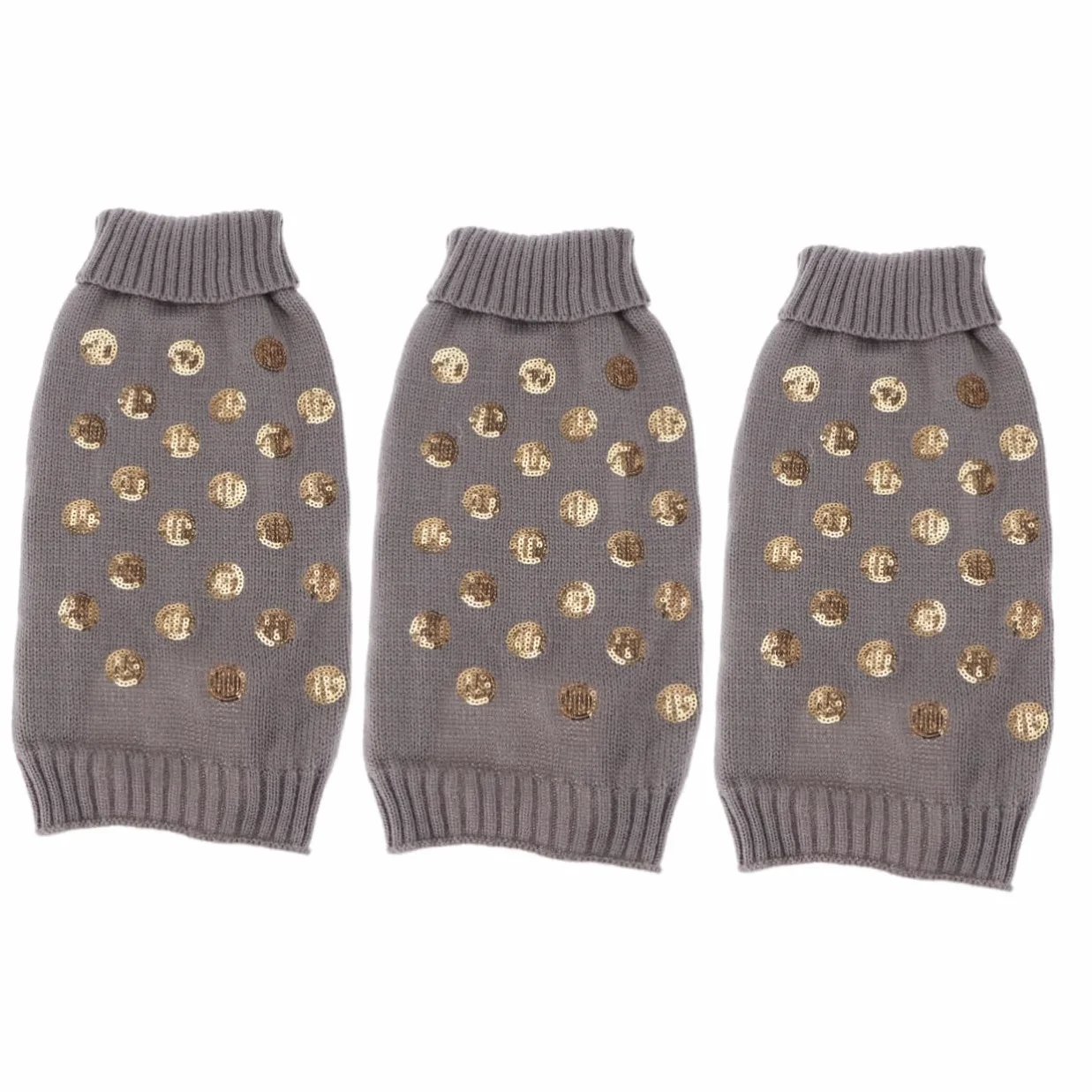 Angoily 3pezzi Maglione per Cani Design Squama Caldo e Comodo Vestito Invernale per Cuccioli Taglia s Abbigliamento per Animali Domestici per Autunno e Inverno