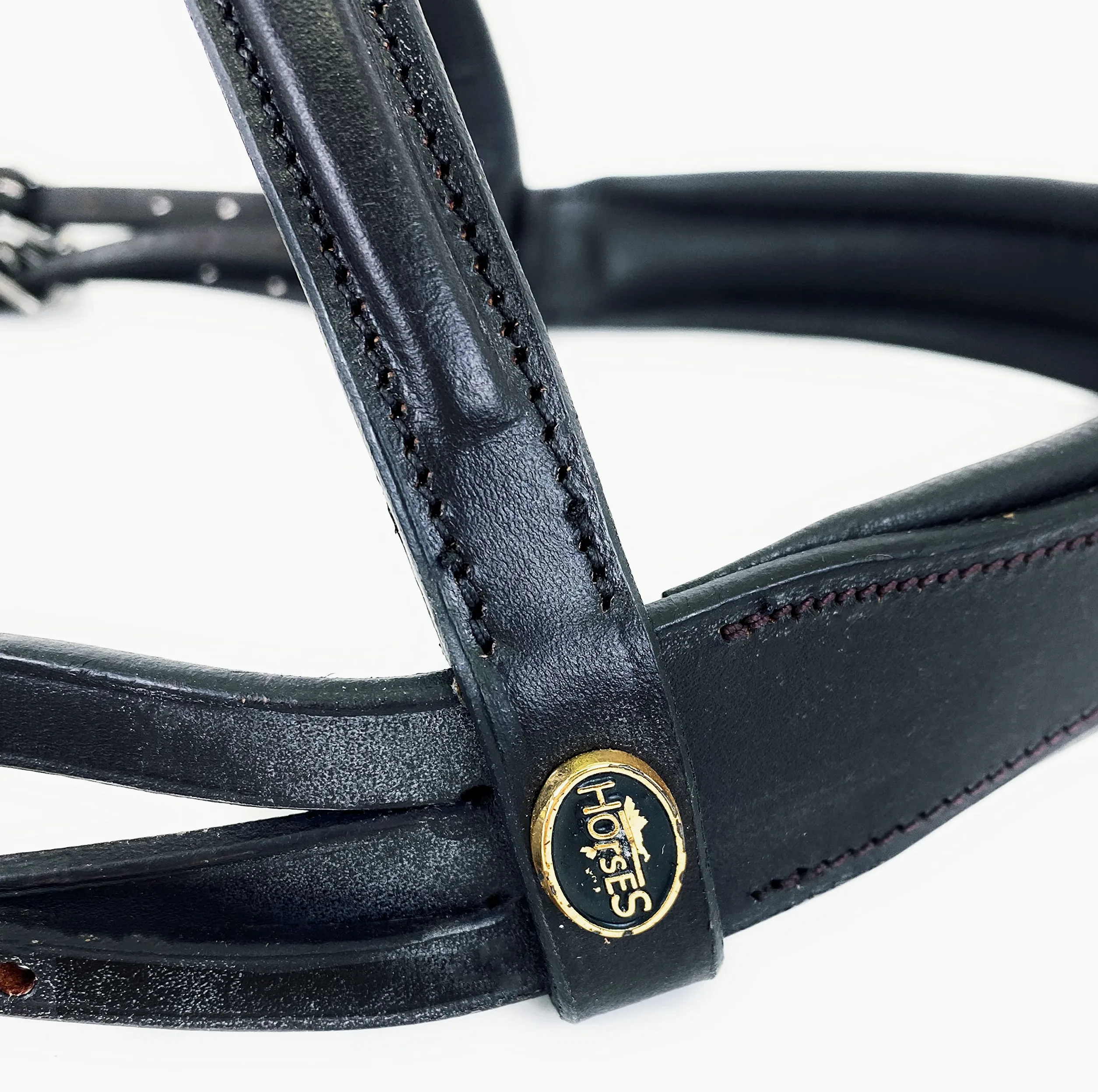 Horses Briglia Cuoio Snaffle, Briglia di qualità, Finimento Indispensabile per la Conduzione del Cavallo