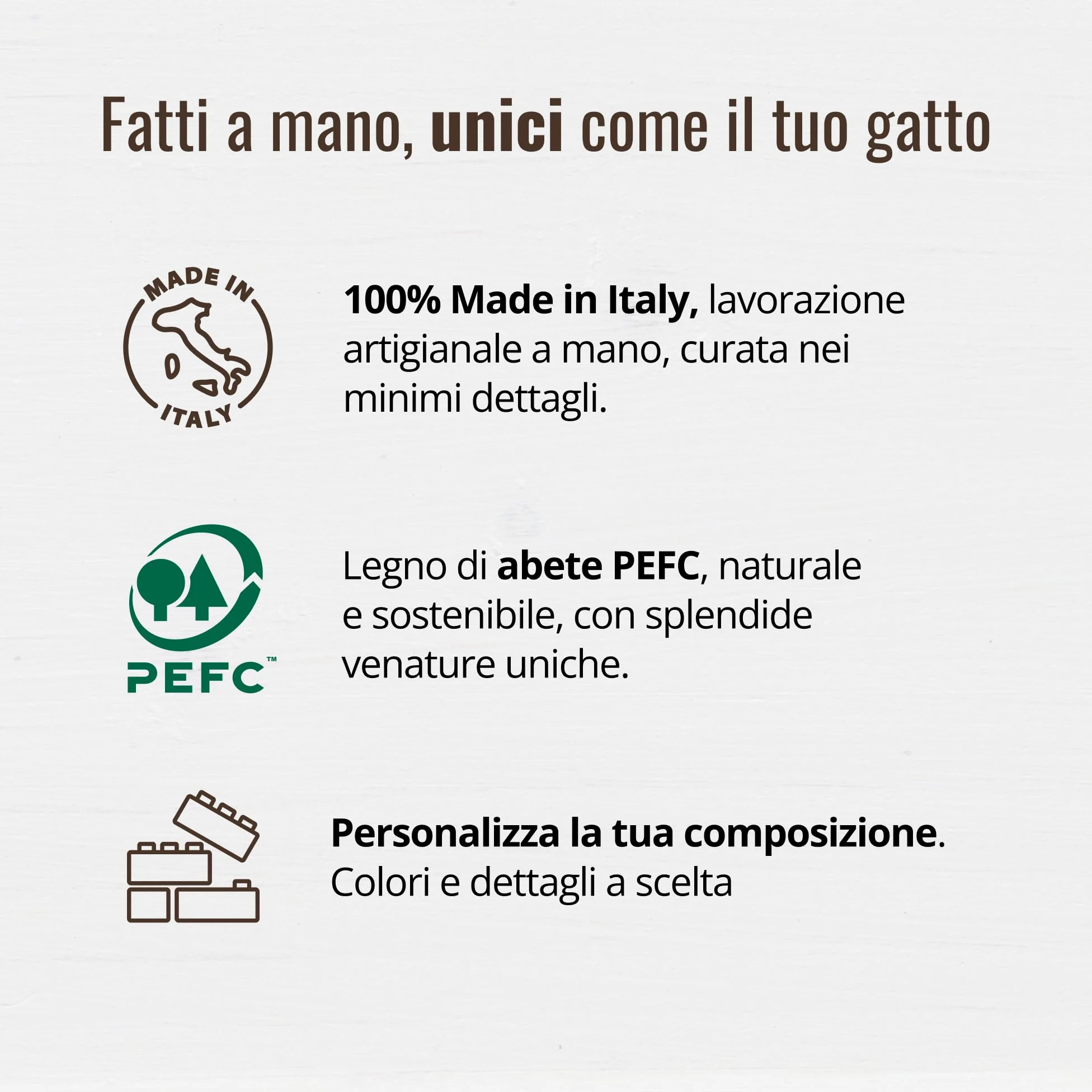 Mensole per Gatti da Parete in Legno d'Abete PEFC Artigianali, Mensola Gatto 40 cm, per Arrampicata e Percorso da Muro per Gatti con Resistenza Fino a 20 kg – Percorsipergatti