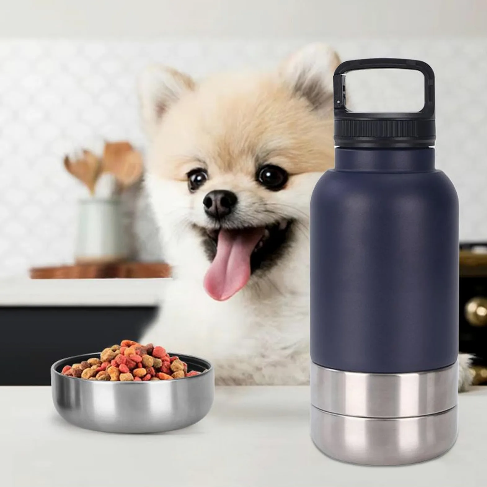 Borraccia Portatile Per Cani Dispenser D'Acqua Per Animali Domestici Da | Borraccia Antigoccia Cuccioli Viaggi Campeggio Escursioni Passeggiate All'Aperto Picnic Dormitorio