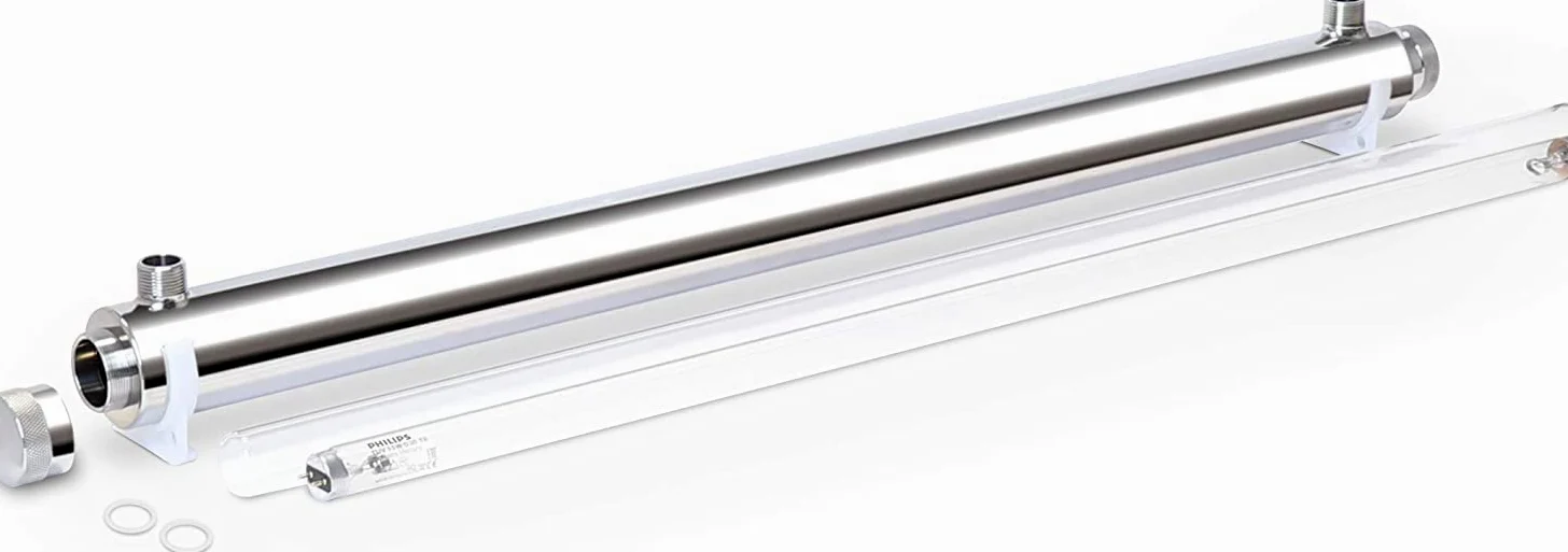 Swan Sterilizzatore Acqua UV Lampada 55 Watt Portata 30 lt/min per impianti filtrazione, osmosi inversa e Acquario