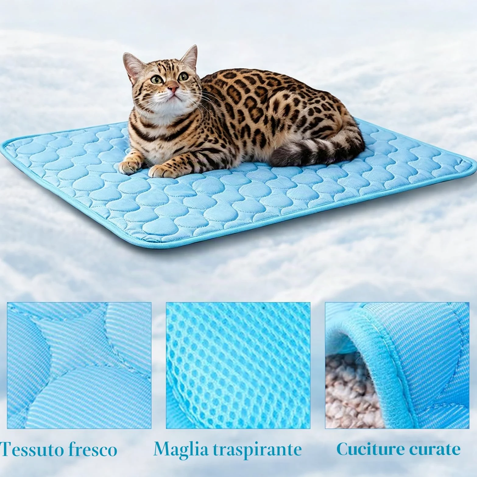 Coolnap Tappetino Per Cani Rinfrescante Auto-Raffreddante Estivo (2XL:150 * 100)