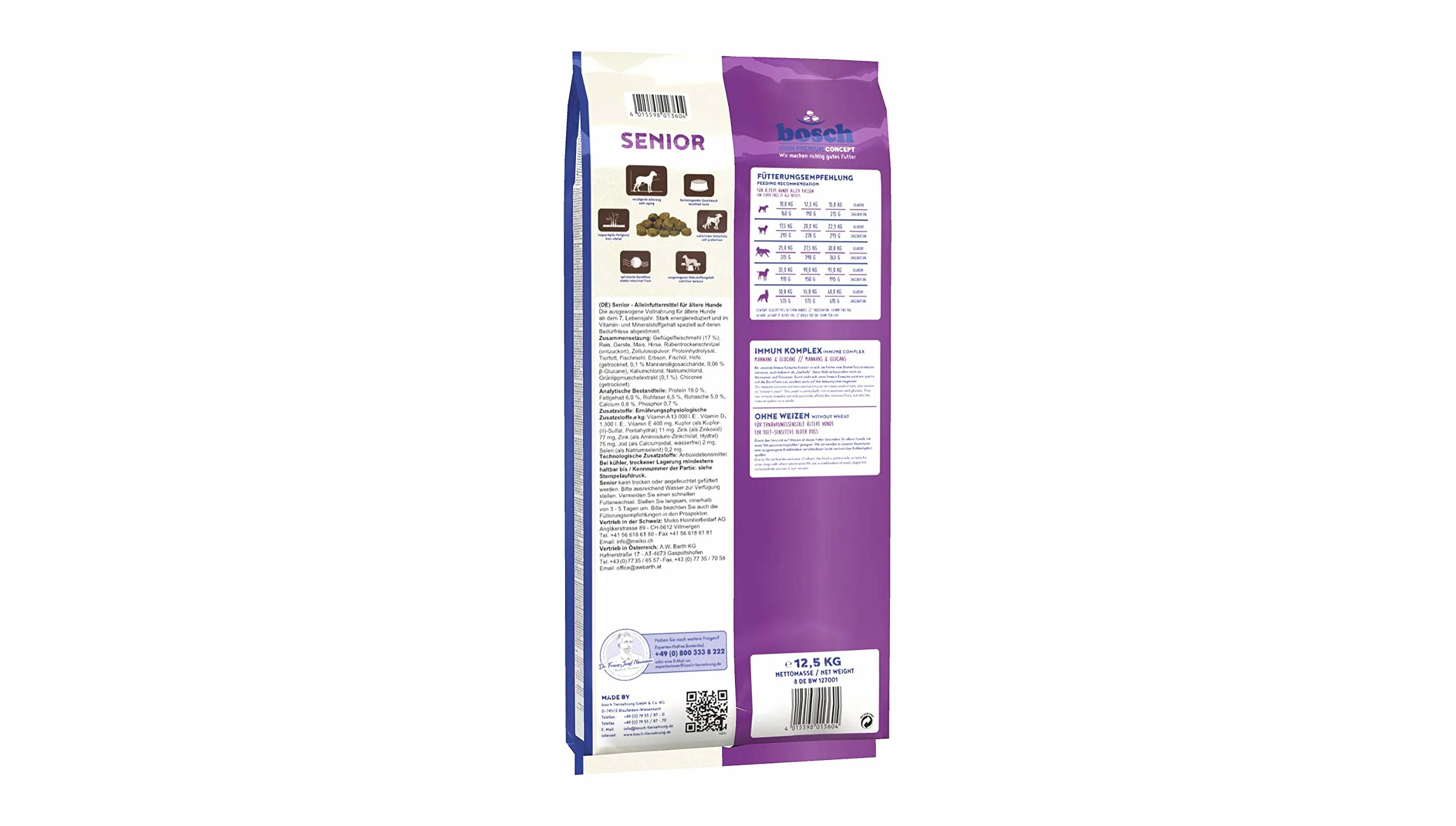 bosch HPC Senior | cibo secco per cani anziani di tutte le razze | 1 x 12,5 kg