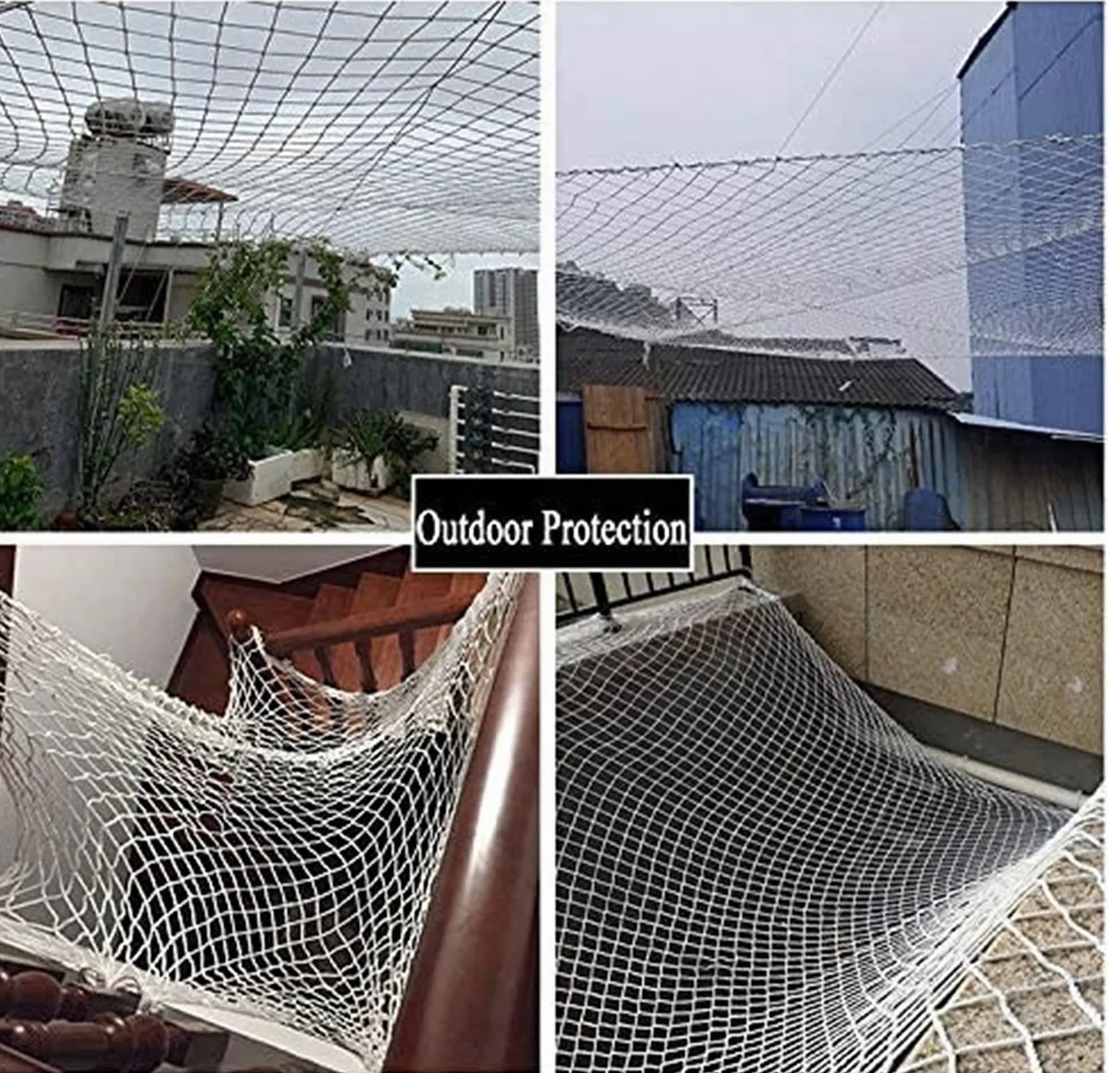 Rete da carico a Ragno Bianco per Uso automobilistico | Rete Intrecciata Resistente per Bambini e Adulti | Recinzioni protettive per Interni ed Esterni | Corda Versatile per reti da Giardino