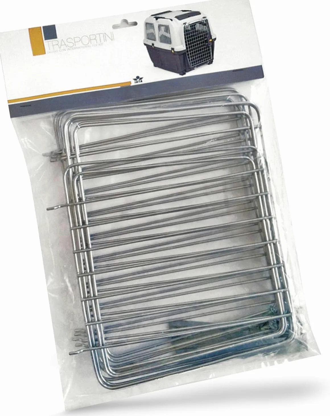 PET'S MARKET Kit Volo Barre per trasportino per Animali Domestici SKUDO - Kit di Sicurezza e da Viaggio per Scatola di Trasporto - Griglia per Finestra per Cani Gatti (Kit Volo Skudo Iata 4)