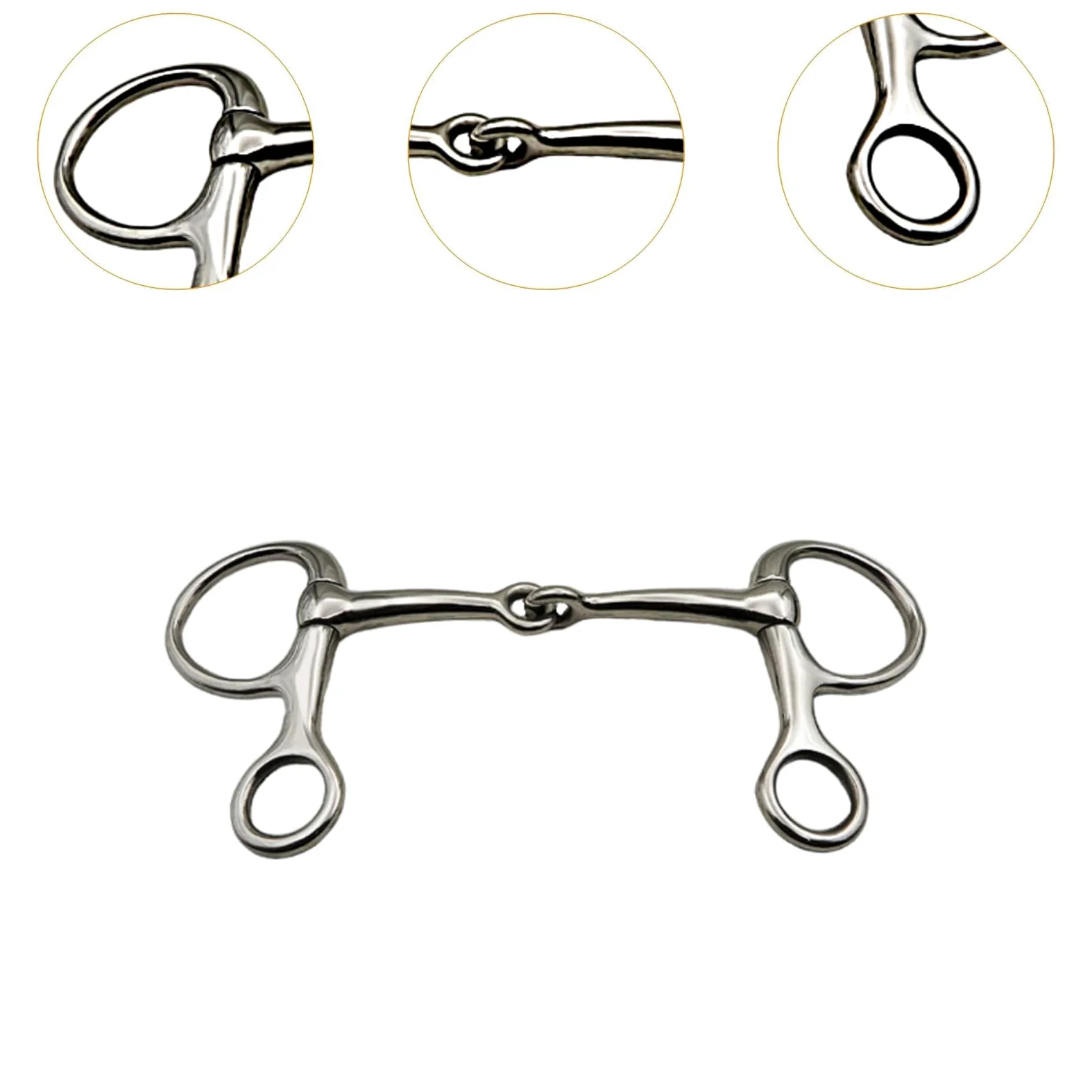 Morso per Cavallo, Filetto per Cavallo, Filetto a guancia, Attrezzatura per l'addestramento dei Cavalli, morso a Bocca per Cavallo