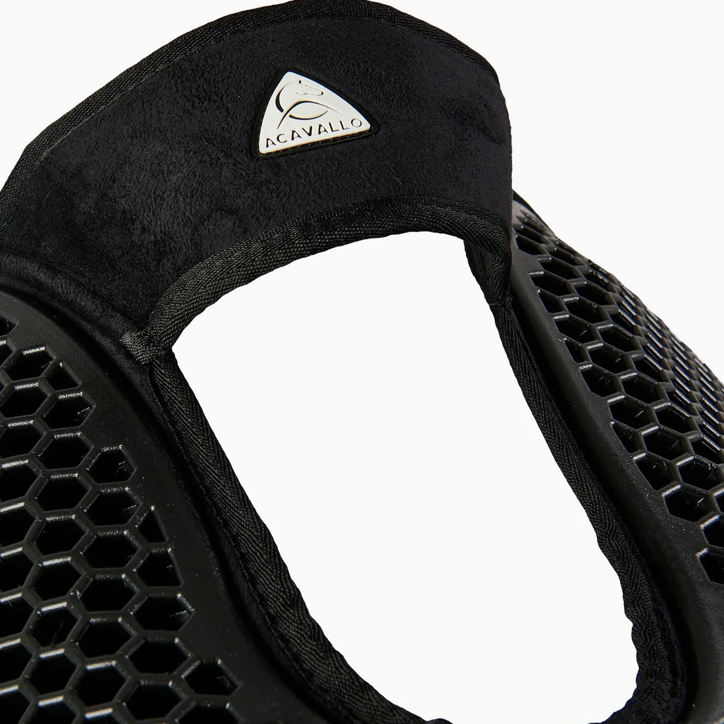 ACAVALLO SALVAGARRESE FREE HEXA GEL 1/2 PAD E ALZATA ANTERIORE CON MICROPILE CAVALLO EQUITAZIONE ALZAPALETTA (NERO)