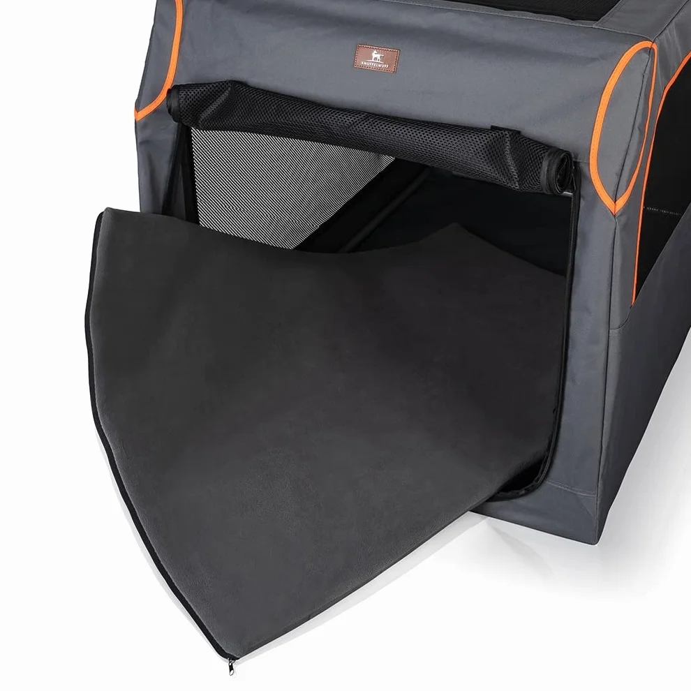 Knuffelwuff Scatola di trasporto pieghevole per cani con struttura in alluminio XL 91 x 61 x 58 cm
