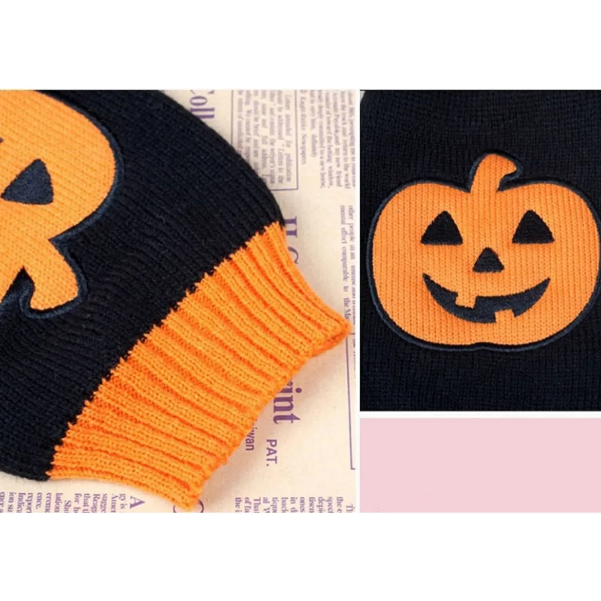 Mipcase Costume Cane Halloween 3 Pz Arredamento di Halloween Maglione per Cani da Compagnia Piccolo Maglione Cane Domestico Costume