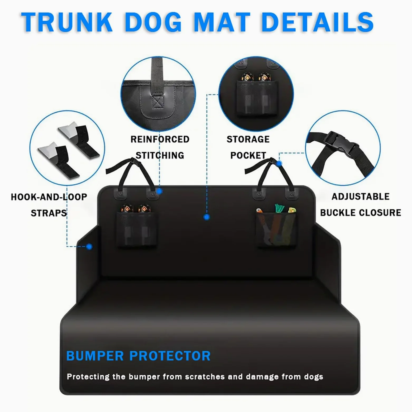 Telo Auto per Cani Protezione Bagagliaio Copertura, per Fiat 124 Spider I 2016-2025 Universale Antiscivolo Impermeabile Lavabile Durevole