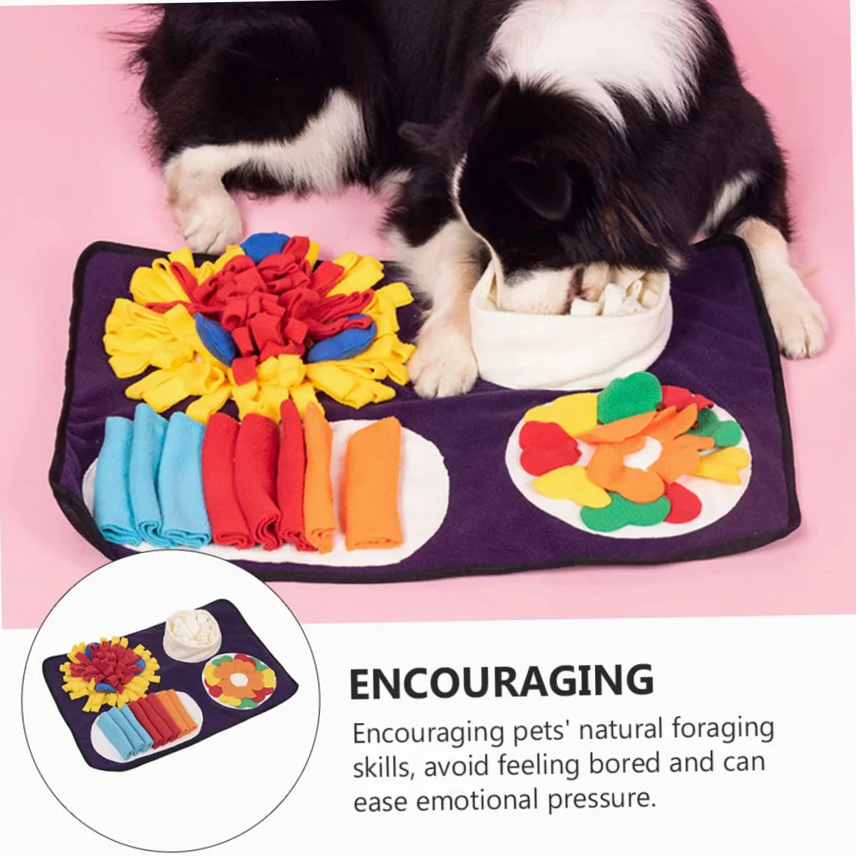 1pezzi Tappetino Olfattivo per Cani Tappetino per Addestramento Cani Accessori per Lavorare Sul Naso per Alimentazione di Snack per Animali Domestici