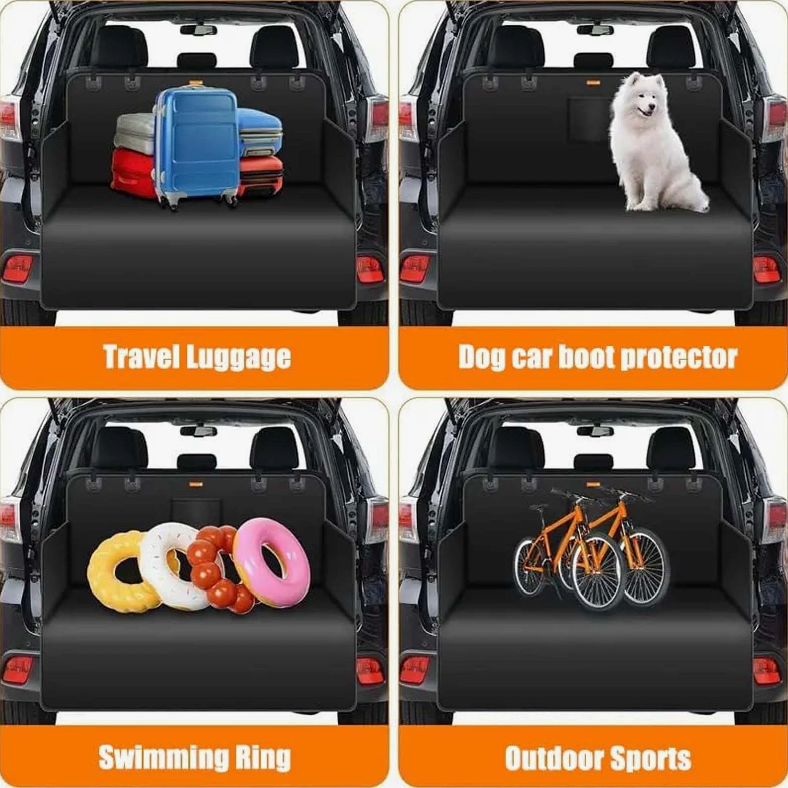 Tappetino per Cani per Auto per Auto Rückbank INKL. Seitenschutz, Telo Bagagliaio Auto per Cani Impermeabile Telo Cane Auto Bagagliaio Auto Accessori